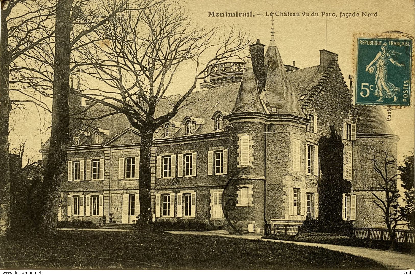 CPA (Marne) MONTMIRAIL - Le Château Vu Du Parc, Façade Nord - Montmirail