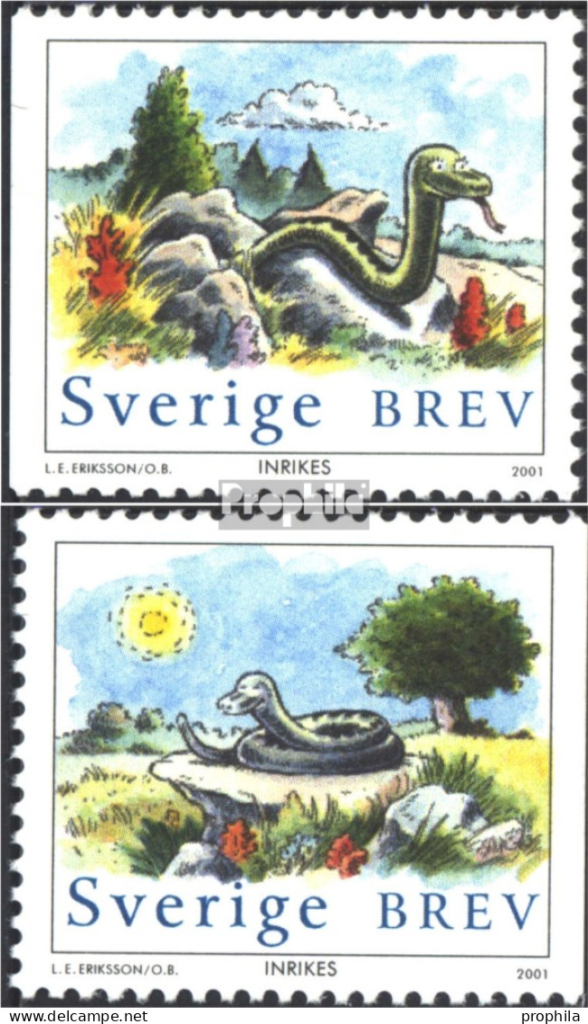 Schweden 2209-2210 (kompl.Ausg.) Postfrisch 2001 Jahr Der Schlange - Ungebraucht
