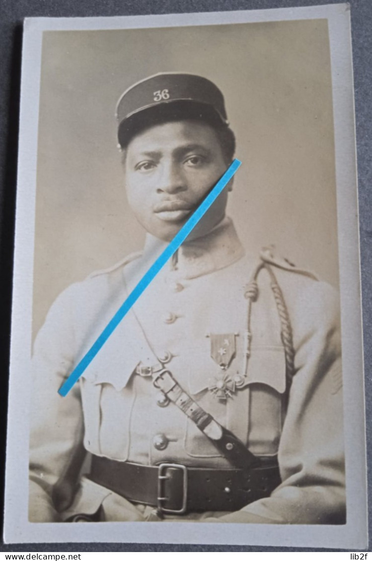 1919 Landau Palatinat 36eme RI Officier Africain Occupation Allemagne Croix Guerre Citations Ww1 Poilu 14 18 Photo - Guerre, Militaire