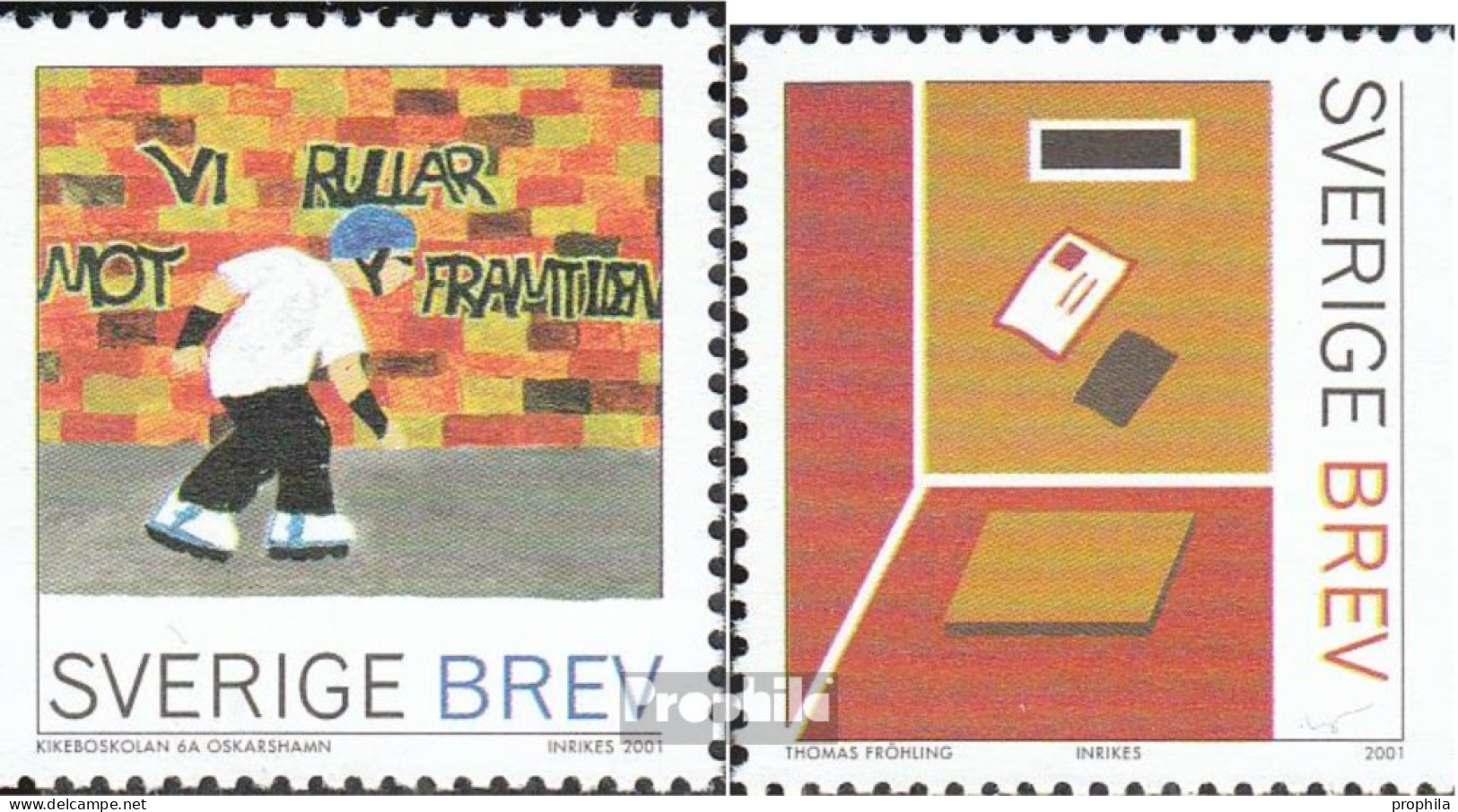 Schweden 2256-2257 (kompl.Ausg.) Postfrisch 2001 Postwettbewerb - Neufs