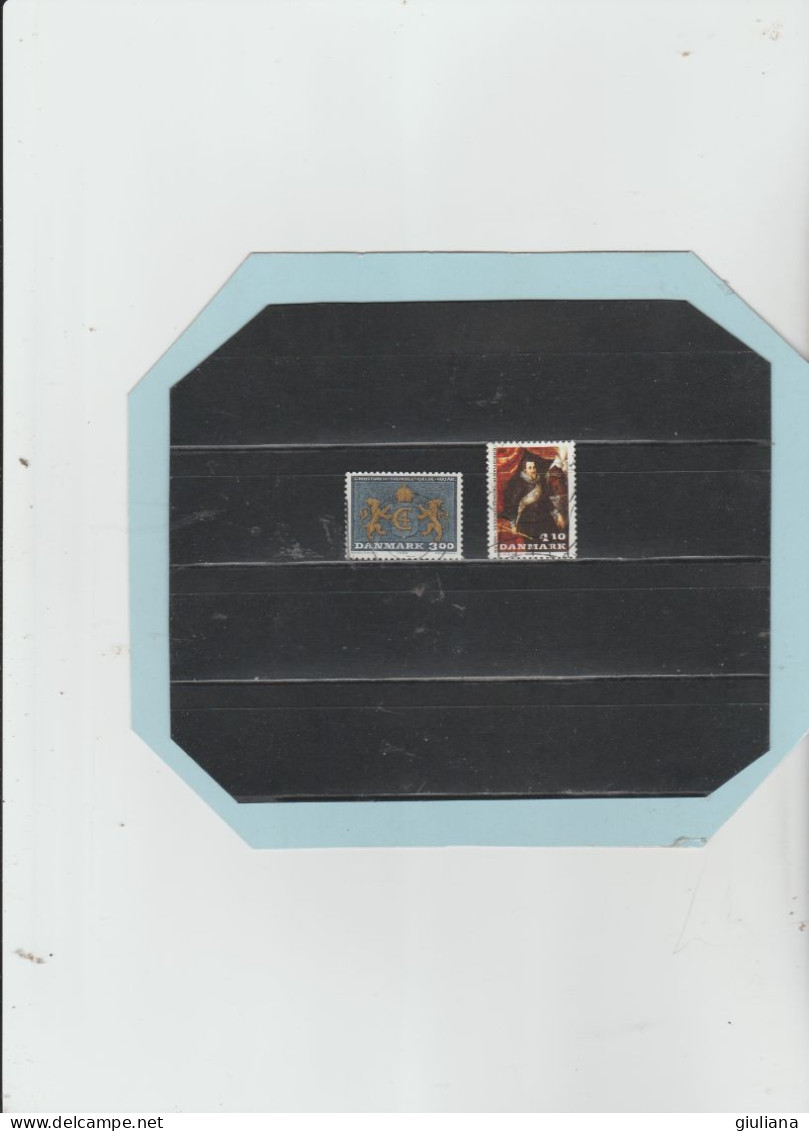 Danimarca 1988 - (UN) 918/19 Used  "4° Centenario Assunzione Al Trono Re Cristiano IV" - Serie Completa - Used Stamps