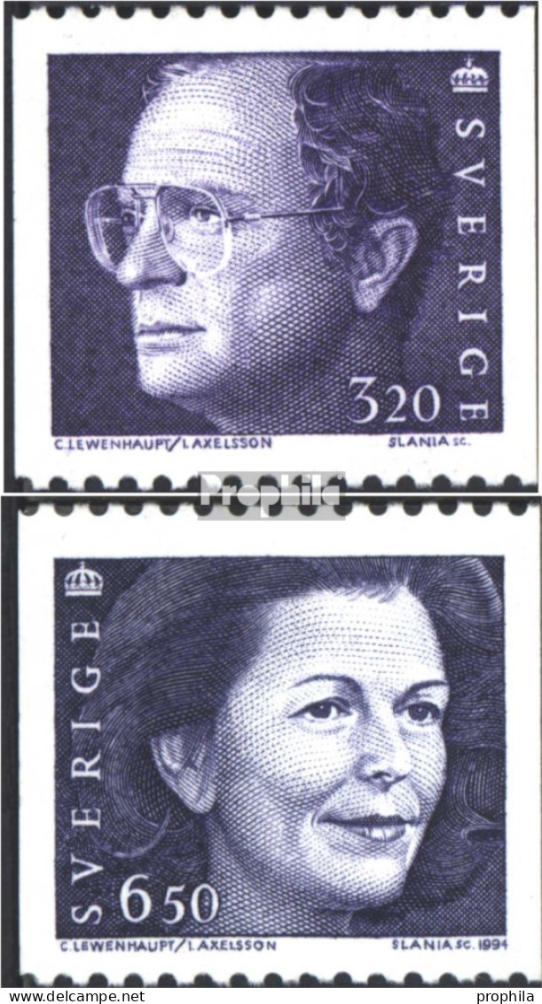 Schweden 1803,1812 (kompl.Ausg.) Postfrisch 1994 Königspaar - Ungebraucht