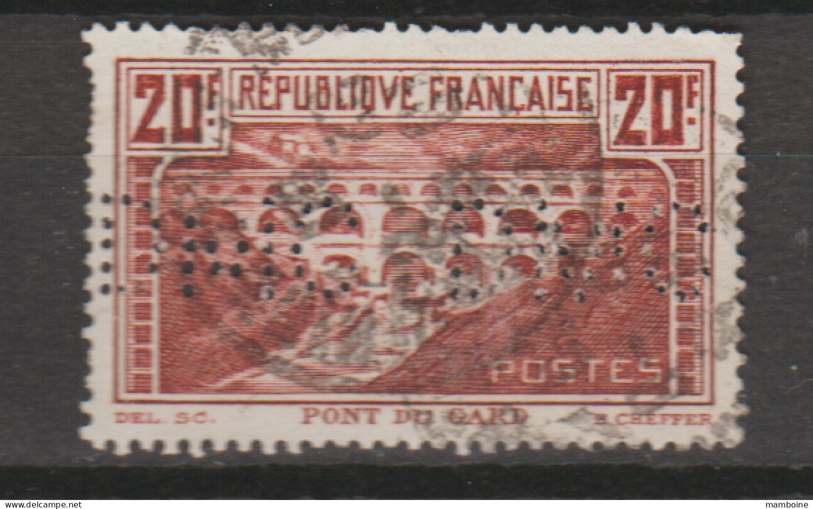 France 1929  N°  262 Oblitéré  " Pont Du Gard" - Used Stamps