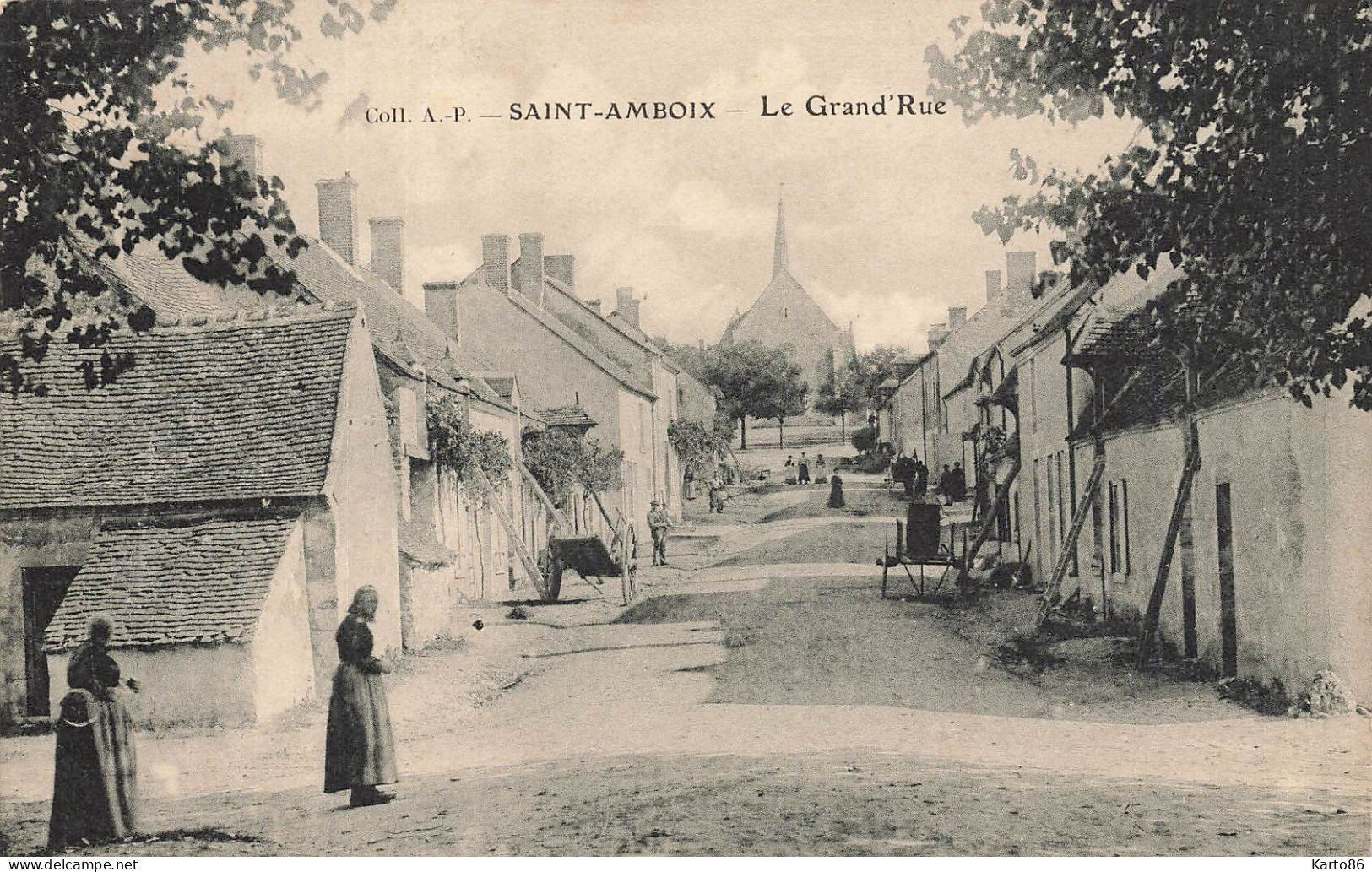 St Amboix * Le Grand Rue * Villageois - Autres & Non Classés