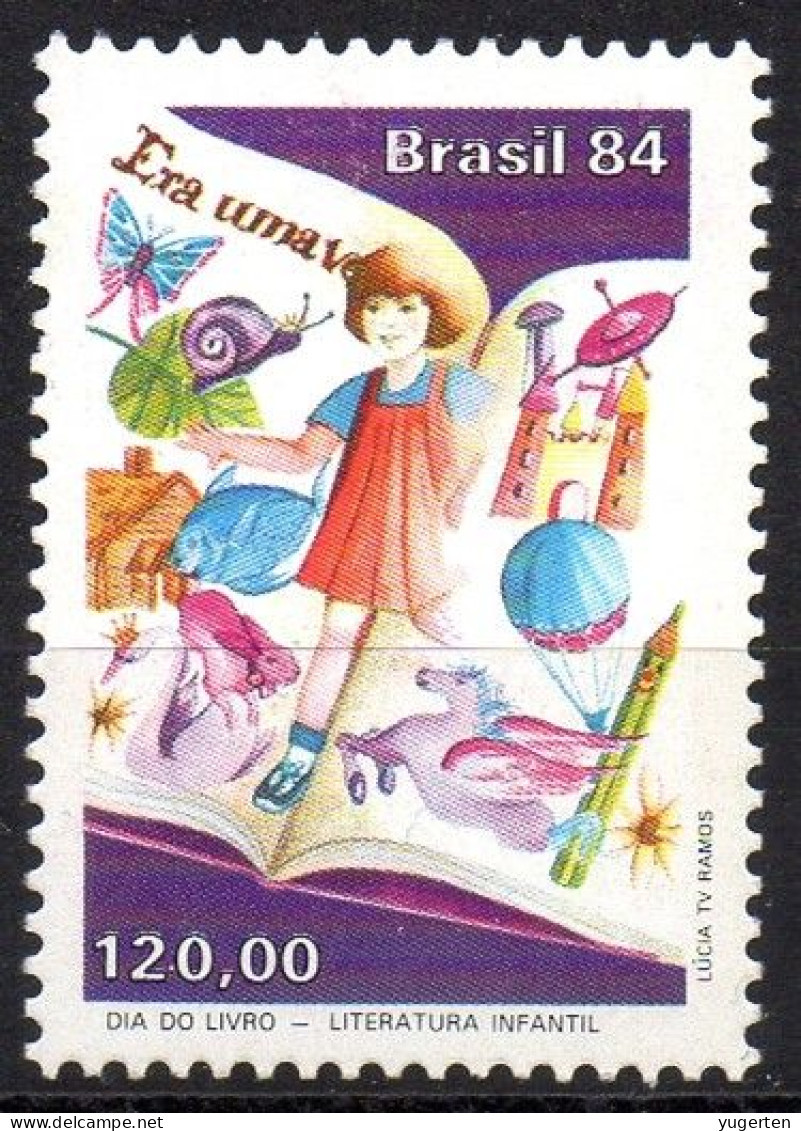 Brazil - 1984 - 1v - MNH - Lapin Rabbit Kaninchen Conejo Coniglio Lapins Conigli Book - Snail Butterfly - Snail Horse - Lapins