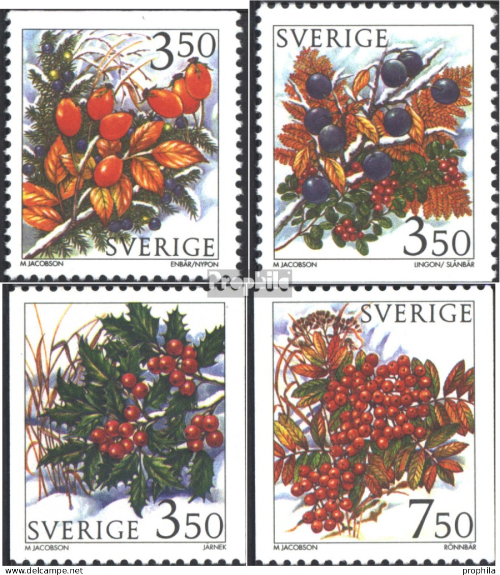 Schweden 1921-1924 (kompl.Ausg.) Postfrisch 1996 Winterbeeren - Unused Stamps