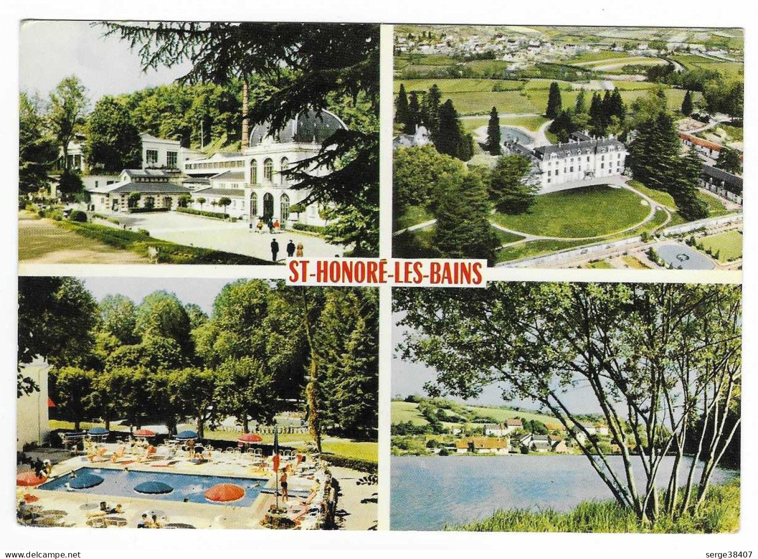 St Honoré Les Bains - Piscine Du Casino - Vue Aérienne - N°1704  # 5-24/15 - Saint-Honoré-les-Bains