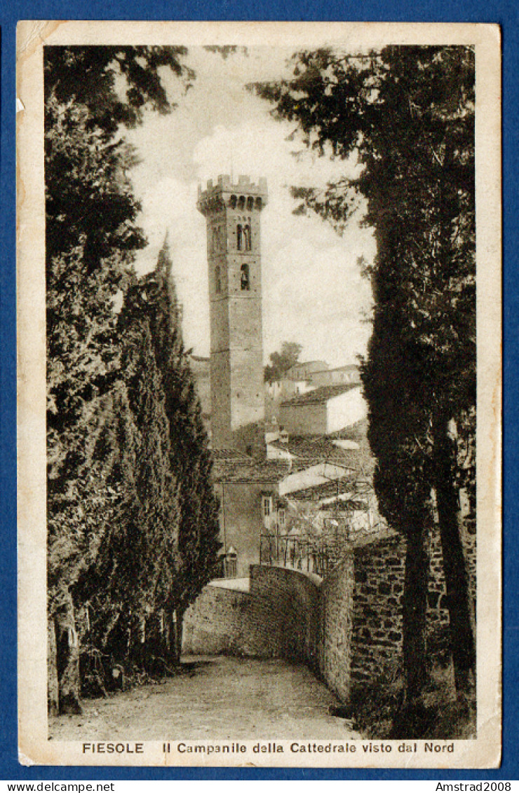 1922 - FIESOLE - IL CAMPANILE DELLA CATTEDRALE VISTO DAL NORD  - ITALIE - Firenze (Florence)