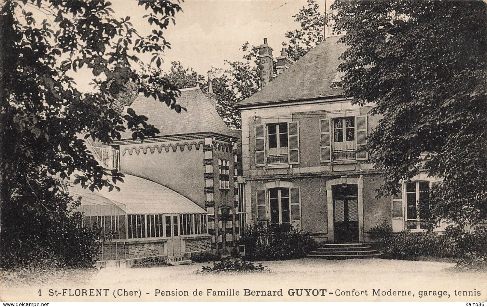 St Florent * La Pension De Famille Bernard GUYOT * Le Jardin * Auberge - Saint-Florent-sur-Cher