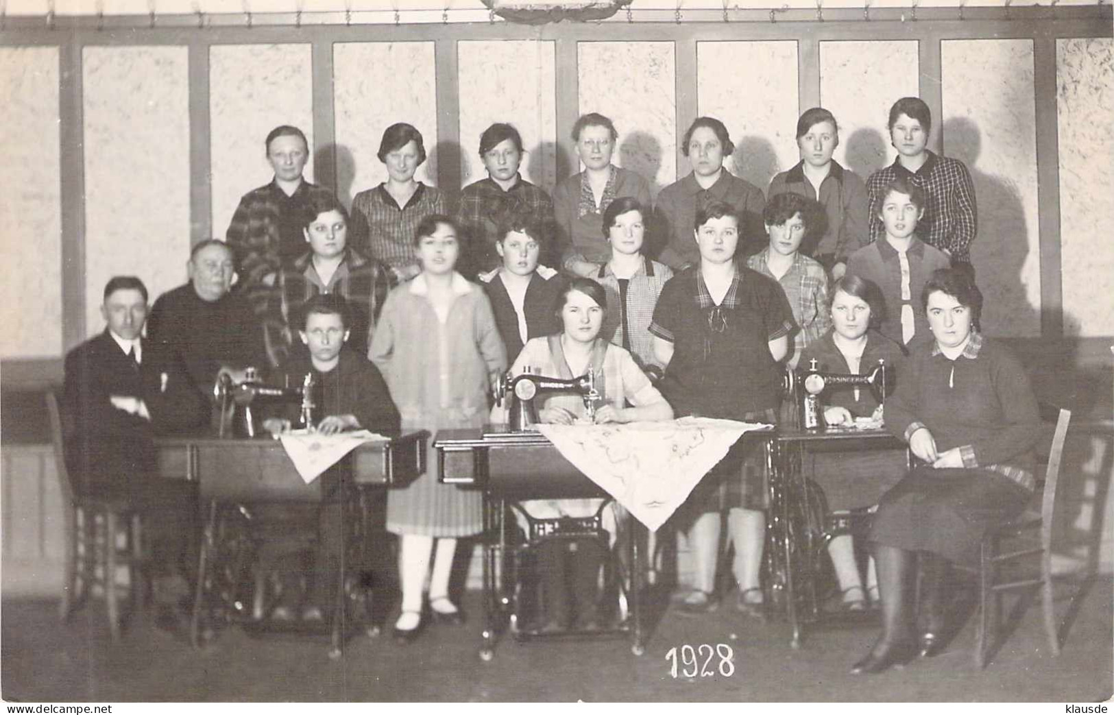 Lampertheim - Frauengruppe Mit Nähmaschinen 1928 - Lampertheim