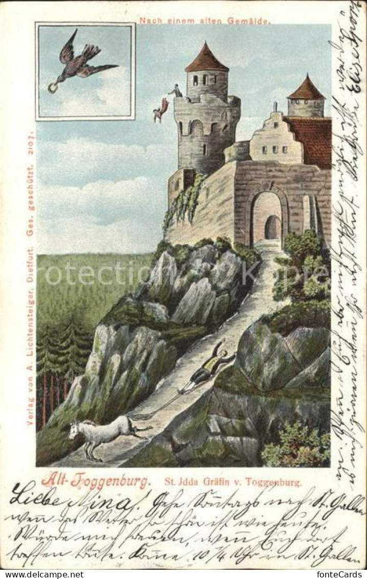 12031589 Gaehwil Alt Toggenburg St Idda Graefin Briefschwalbe Kuenstlerkarte Nac - Other & Unclassified