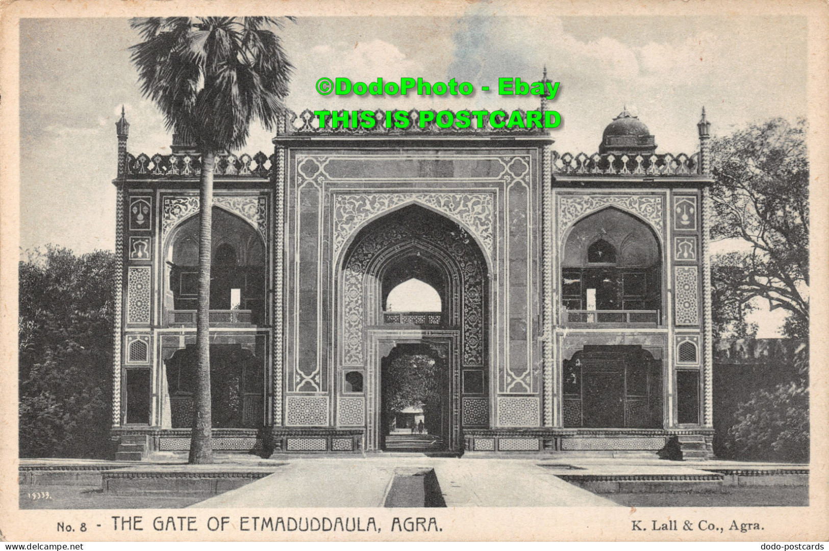 R423124 Agra. The Gate Of Etmaduddaula. K. Lall. No. 8 - Monde