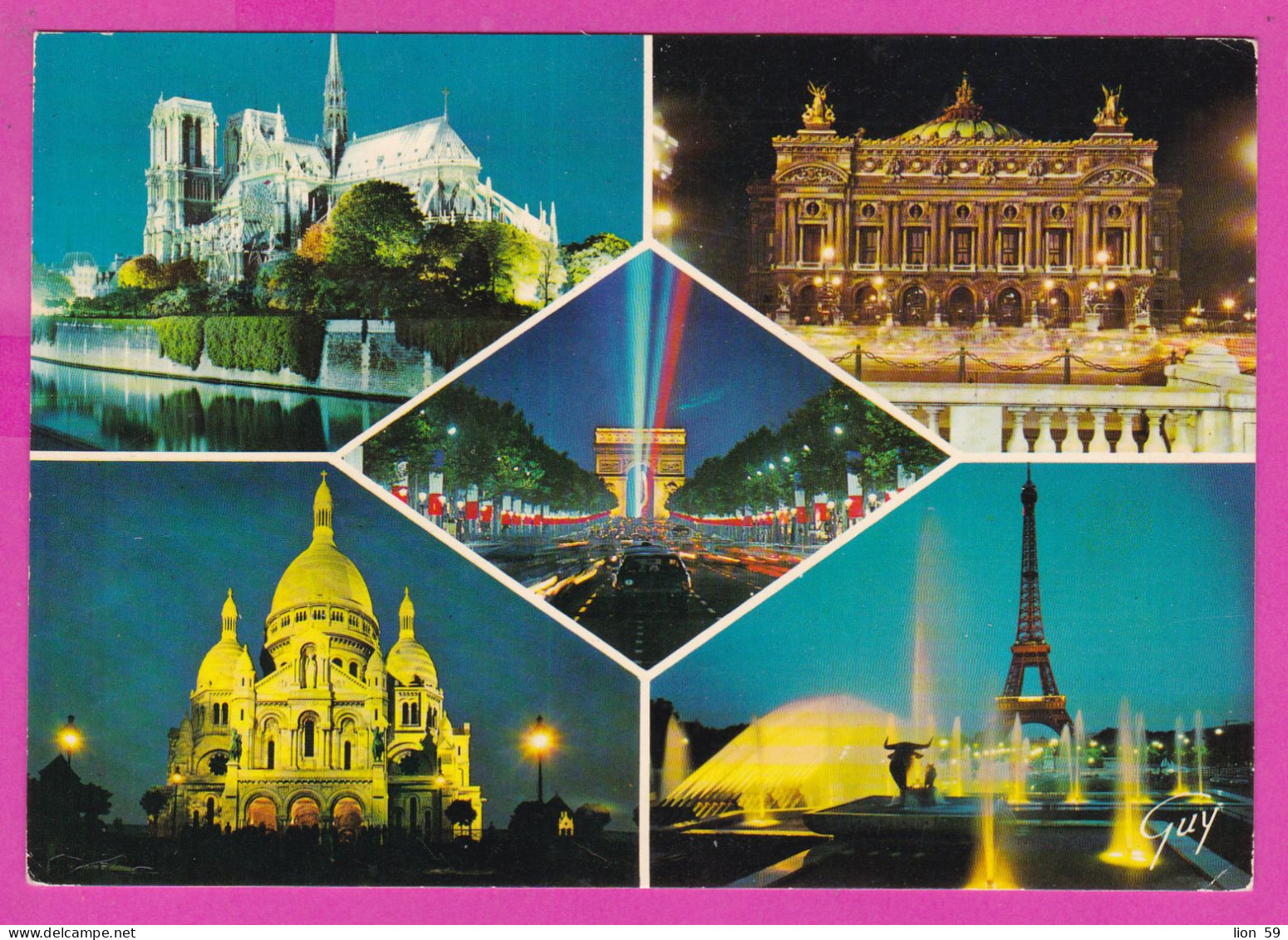 294172 / France - PARIS 5 View Notre-Dame PC 1979 USED 1.00 Fr. Sabine De Gandon Flamme "Pour Vos Marchandises Pensez - 1977-1981 Sabine (Gandon)