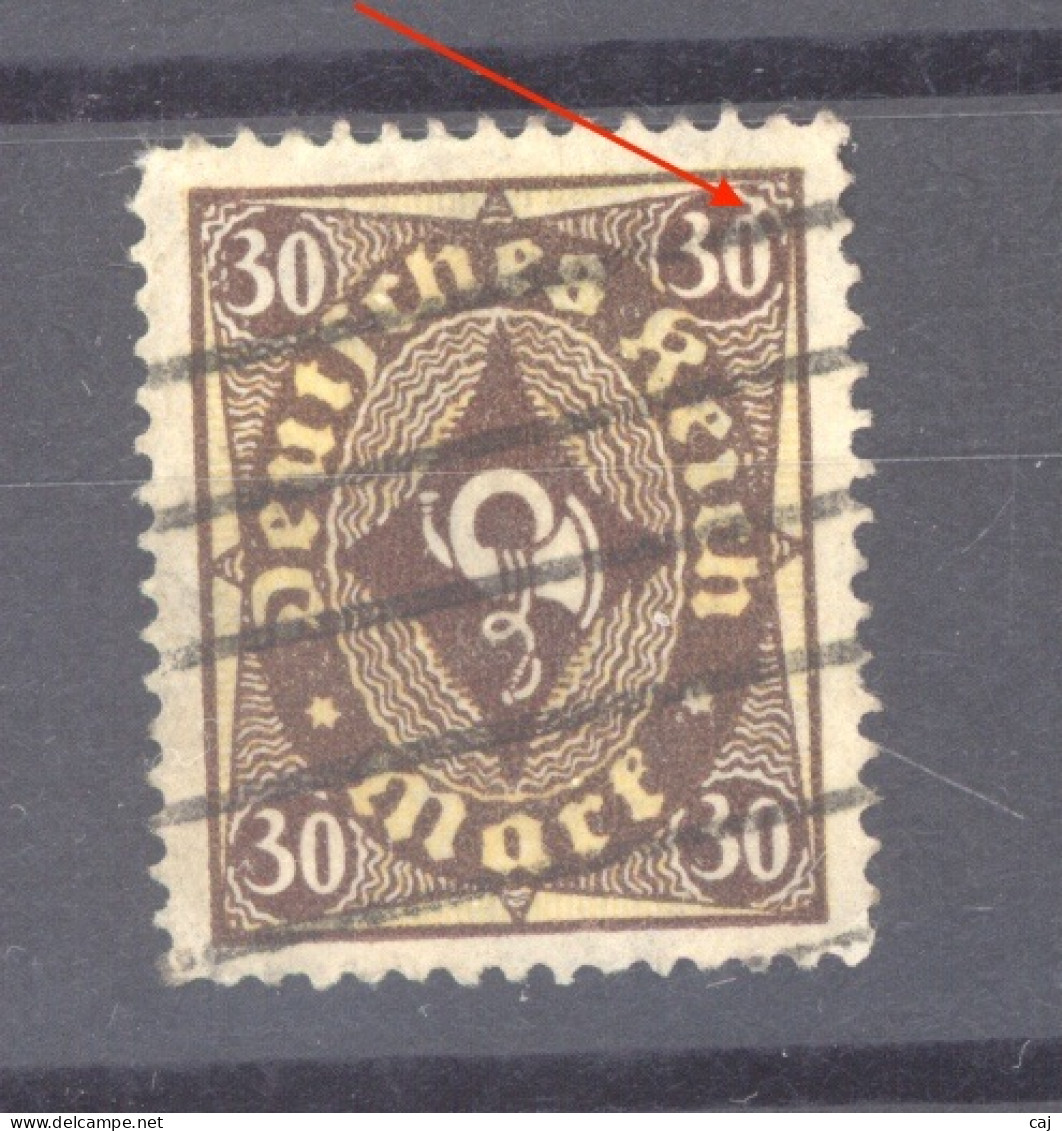 Allemagne  - Reich :  Mi  208   (o)  Variété: Tache Sur Le 0 De Droite - Used Stamps