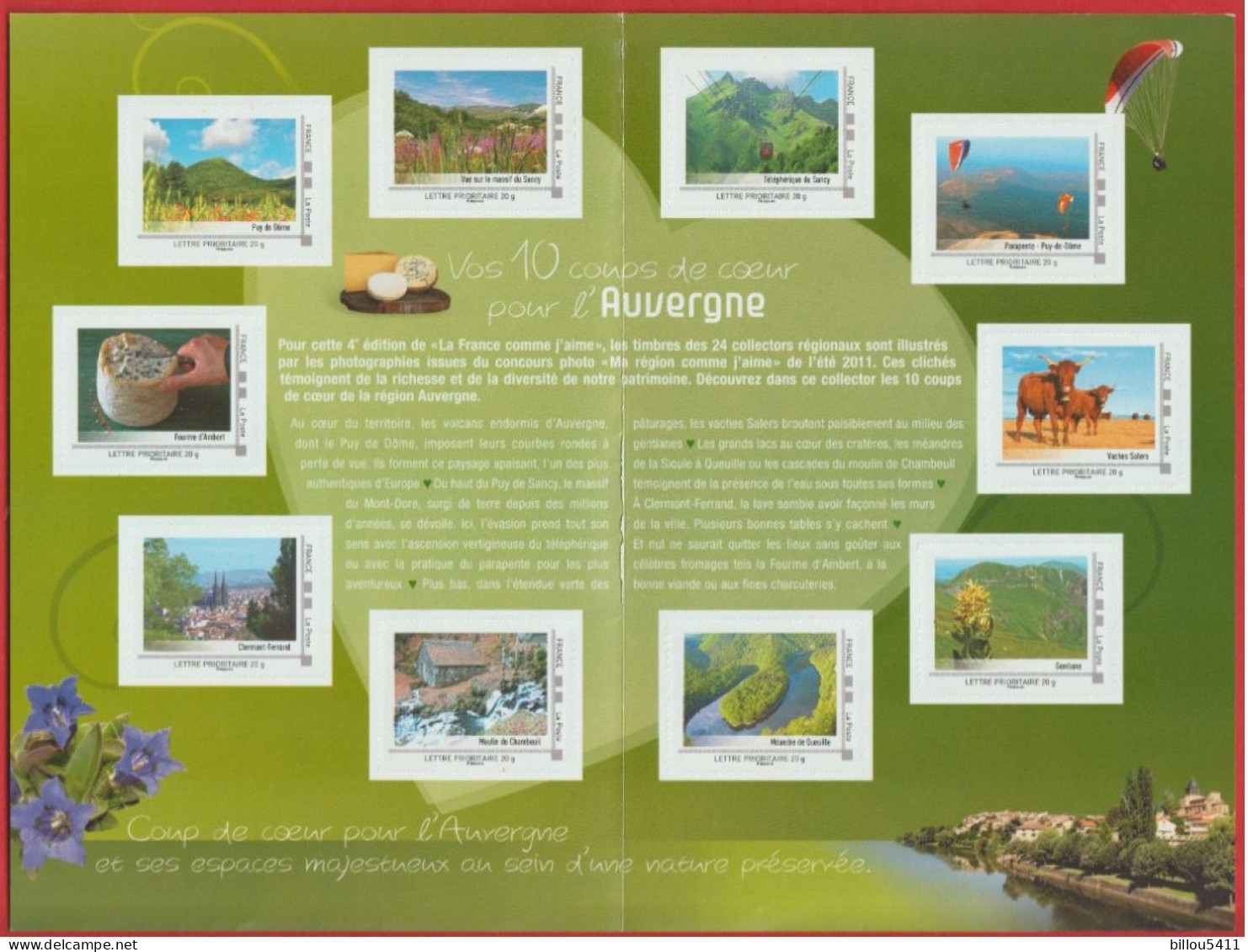 France 2012**Collector  " L'Auvergne Comme J'aime  " - Collectors