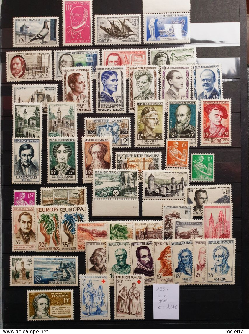 05 - 24 - France - 1957 - Année Complète ** - MNH - TB - Cote : 111 Euros - Unused Stamps