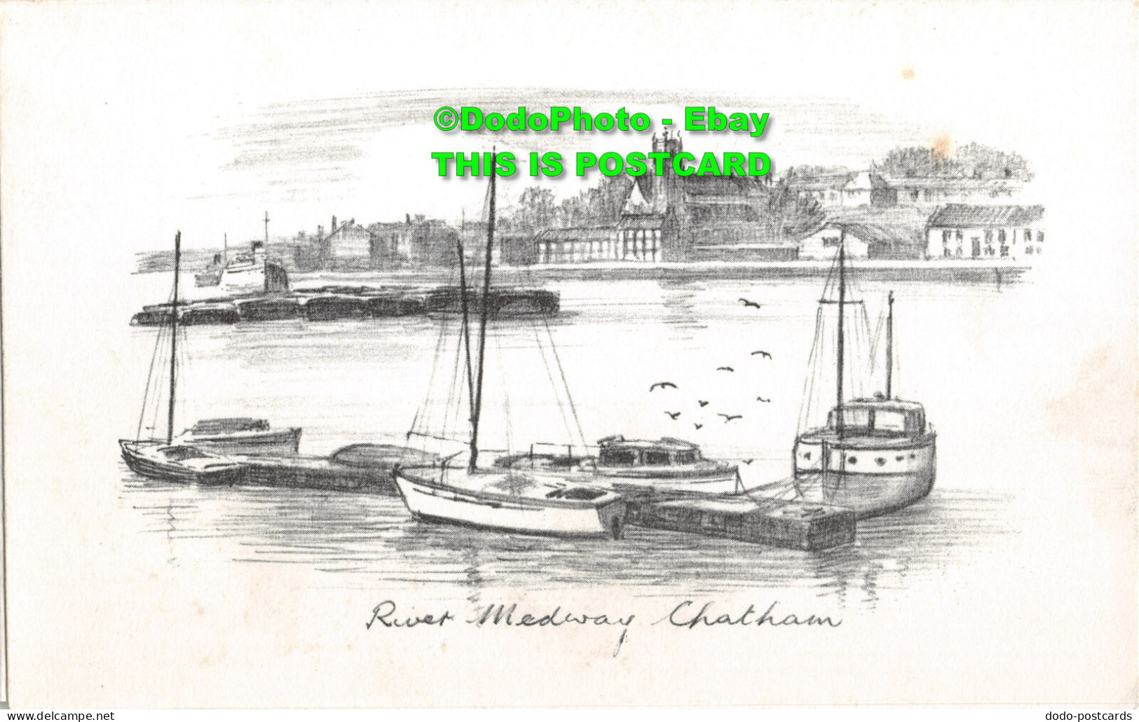 R353841 Chatham. River Medway. Judges. Postcard - World