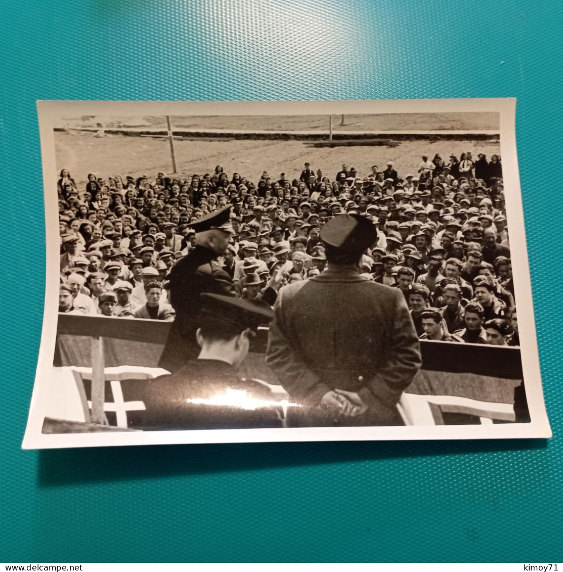 Foto Il Federale Antonio Lacava Per La Premiazione Dei Concorsi Agrari Nazionali. - Krieg, Militär