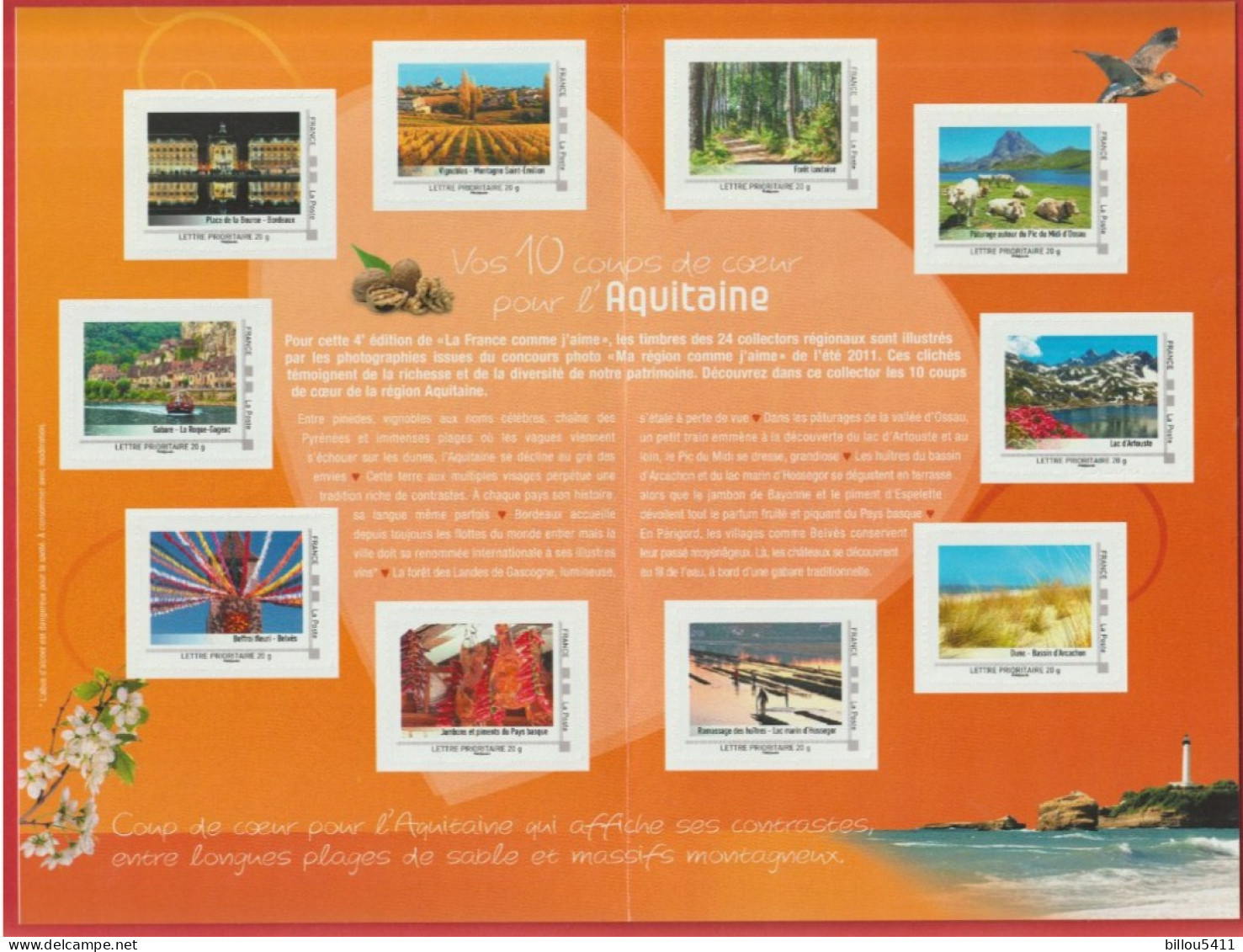 France 2012**Collector  " L'Aquitaine Comme J'aime  " - Collectors