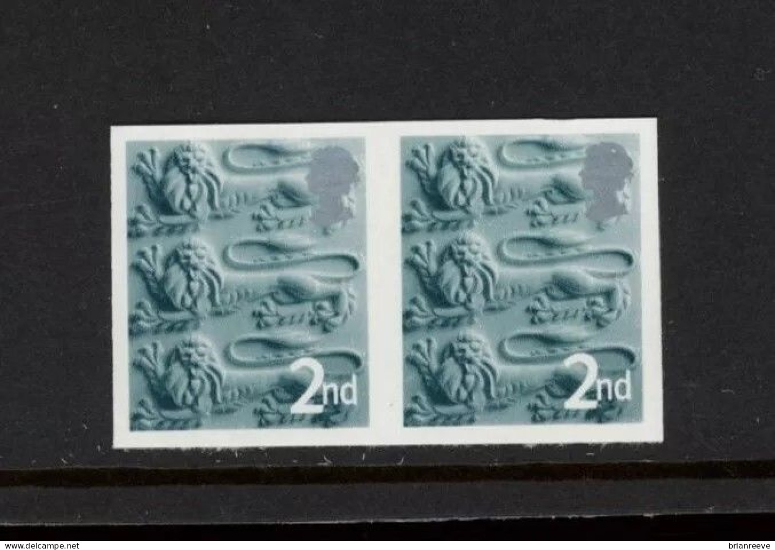 England 2003 2nd Imperforate Horizontal Pair U/M, Fine. SG EN6a Cat £175 - Other & Unclassified