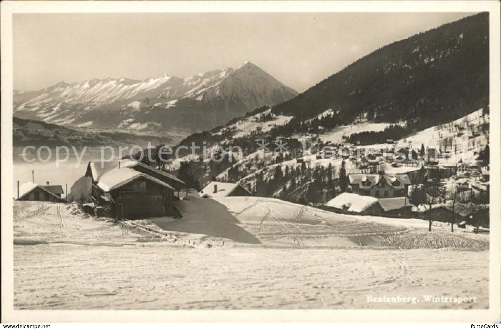 12022799 Beatenberg Panorama Wintersportplatz Berner Alpen Beatenberg - Sonstige & Ohne Zuordnung