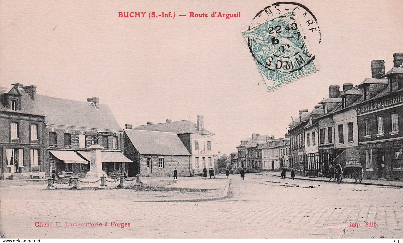 Buchy - Route D'Argueil  -  CPA °J - Buchy