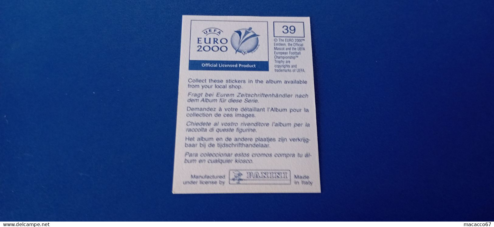 Figurina Panini Euro 2000 - 039 Munteanu Romania - Edizione Italiana