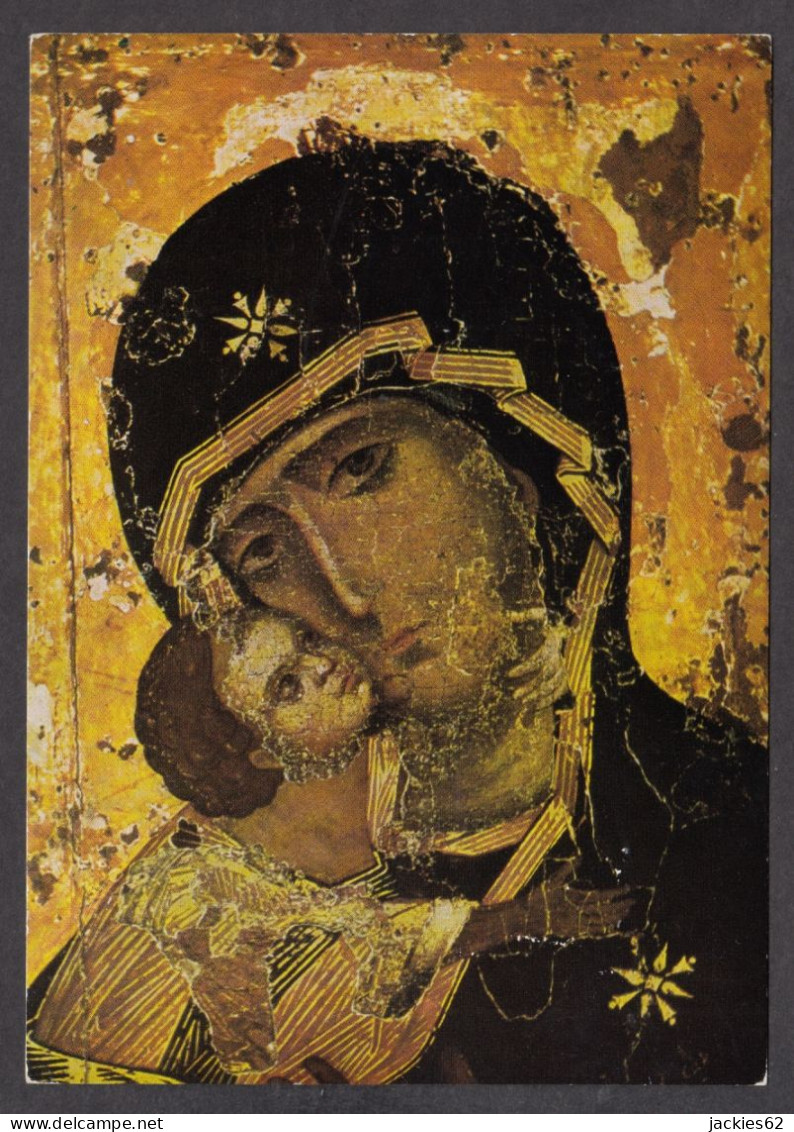 095552/ Icône, *La Mère De Dieu De Vladimir*, Russie, XIIe., Moscou, Galerie Tretiakov - Tableaux, Vitraux Et Statues