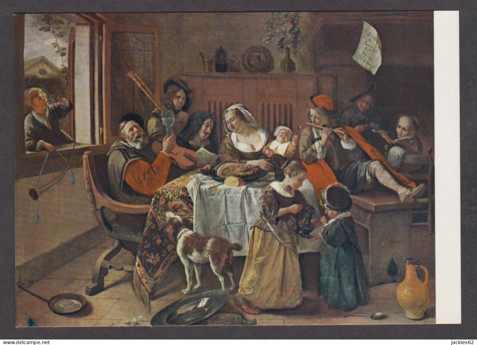 PS145/ Jan STEEN, *Het Vrolijke Huisgezin - La Joyeuse Famille*, Amsterdam, Rijksmuseum - Peintures & Tableaux