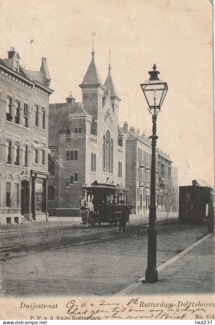 Rotterdam Delftshaven Duijsstraat Paardentrams ±1902    4250 - Rotterdam