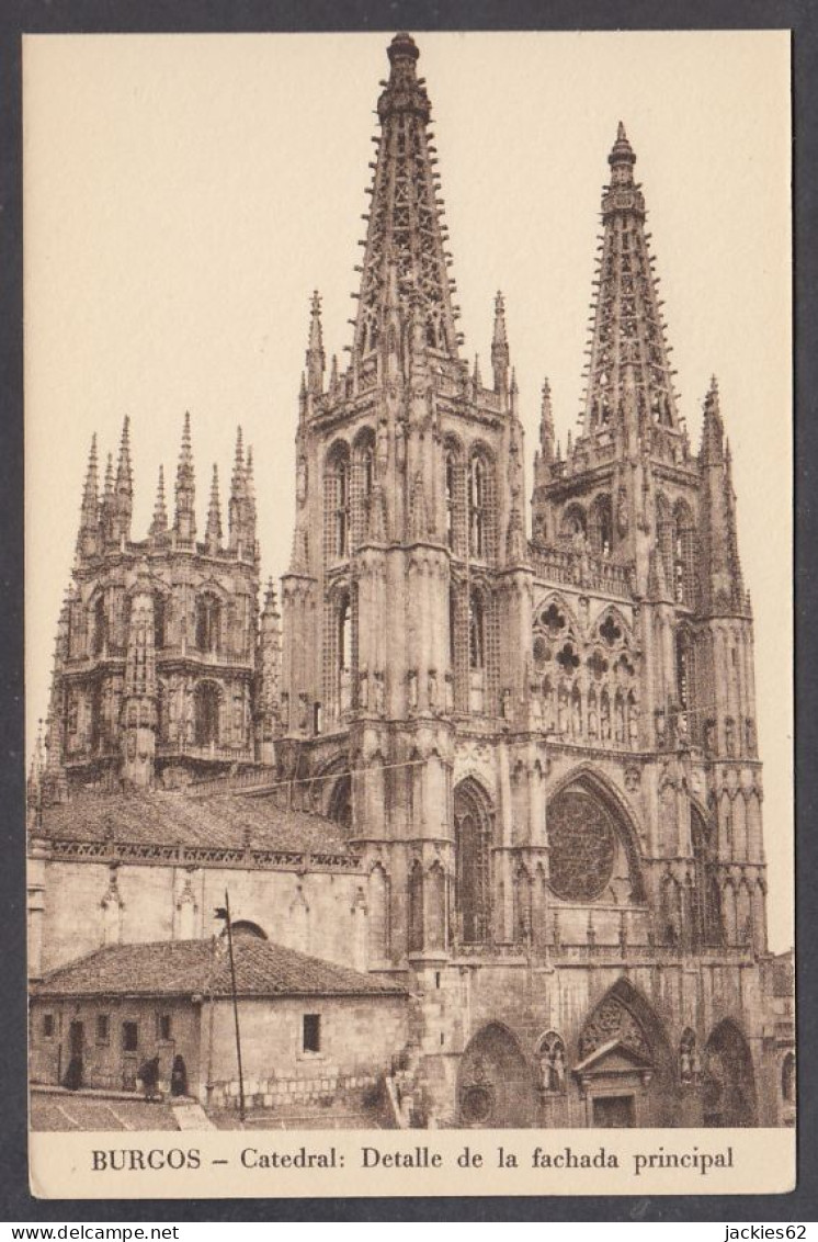 121802/ BURGOS, Catedral, Detalle De La Fachada Principal - Burgos