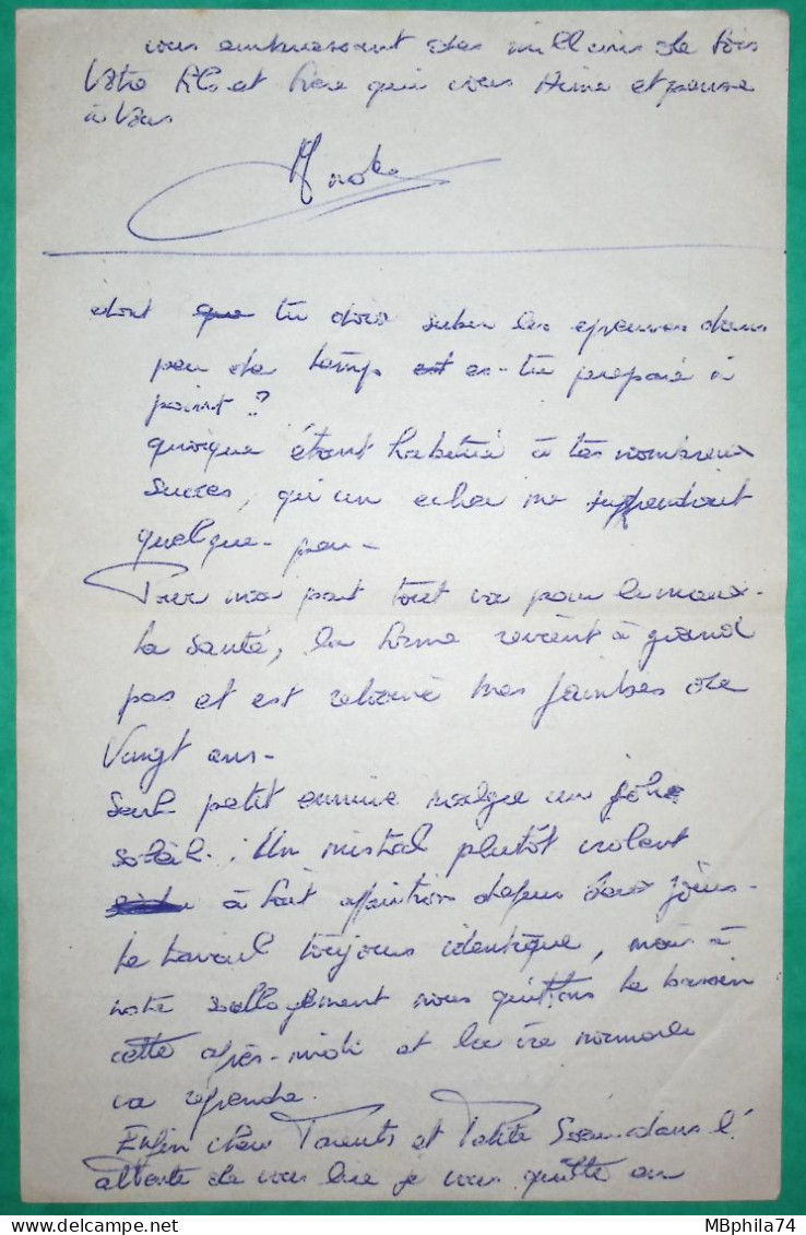 N°1263 MARIANNE DECARIS CACHET MANUEL TOULON BEARN MARINE VAR POUR PARIS 1960 LETTRE COVER FRANCE - 1960 Marianne (Decaris)