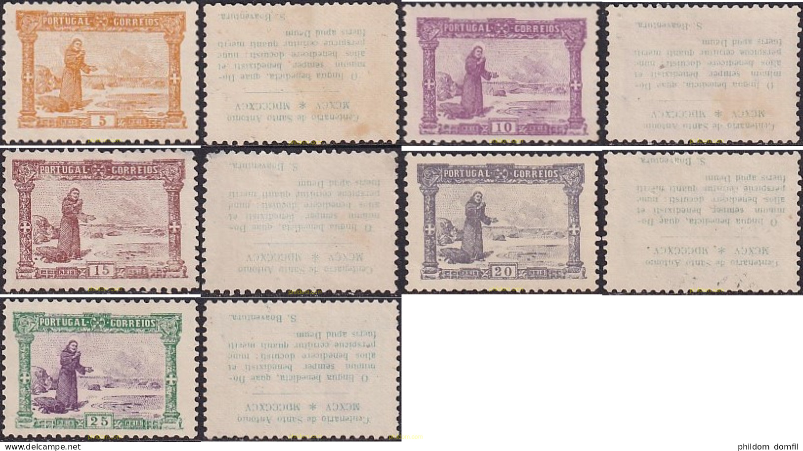 730983 MNH PORTUGAL 1895 7 CENTENARIO DEL NACIMIENTO DE SAN ANTONIO DE PADUA - Other & Unclassified