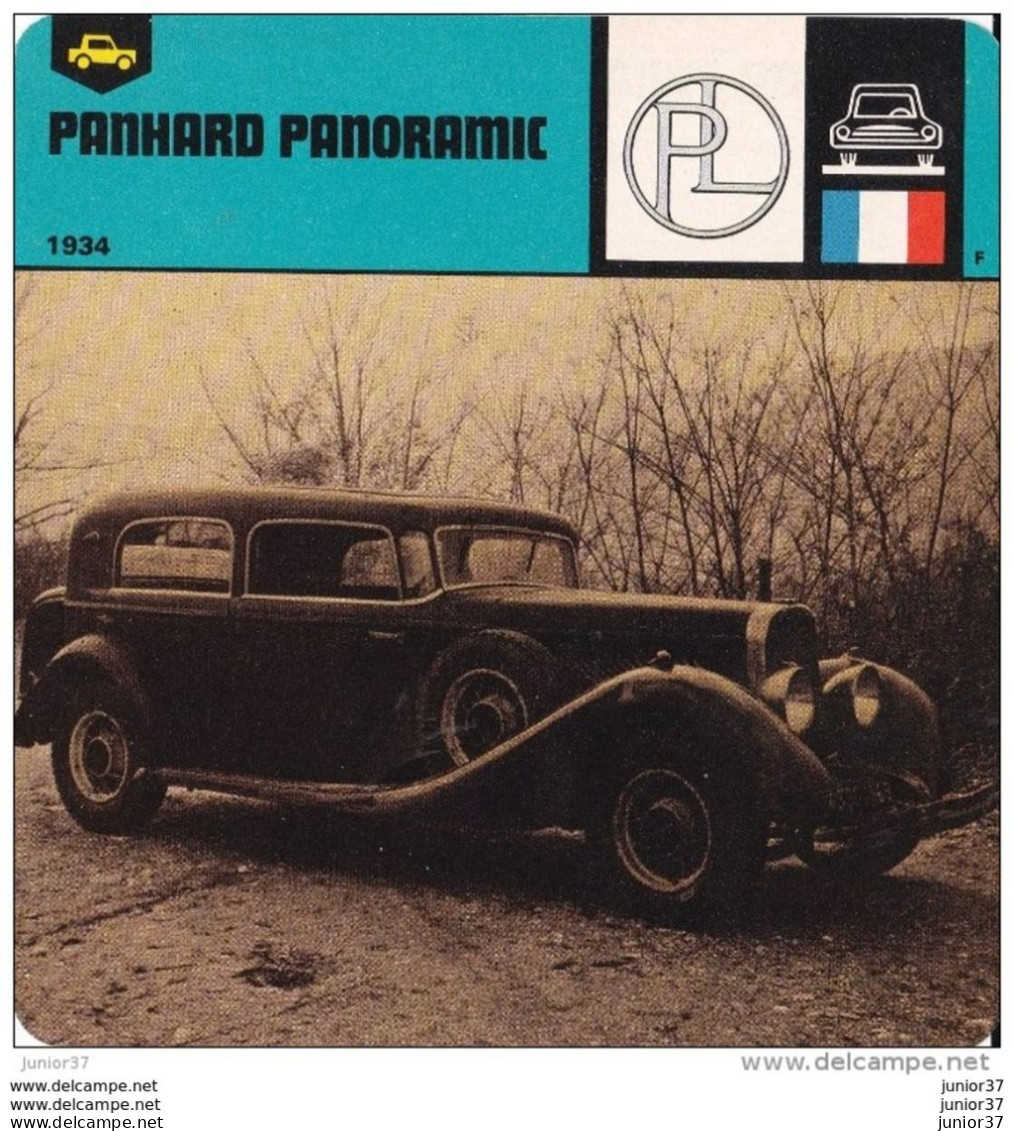 8 Fiches De 1978/79, Panhard: 1904 & Panoramic & CD & 24 & Lame De Rasoir & Riffard & Paul  & René Panhard, - Documents Historiques