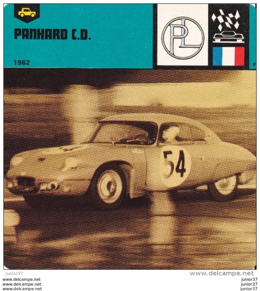 8 Fiches De 1978/79, Panhard: 1904 & Panoramic & CD & 24 & Lame De Rasoir & Riffard & Paul  & René Panhard, - Documents Historiques