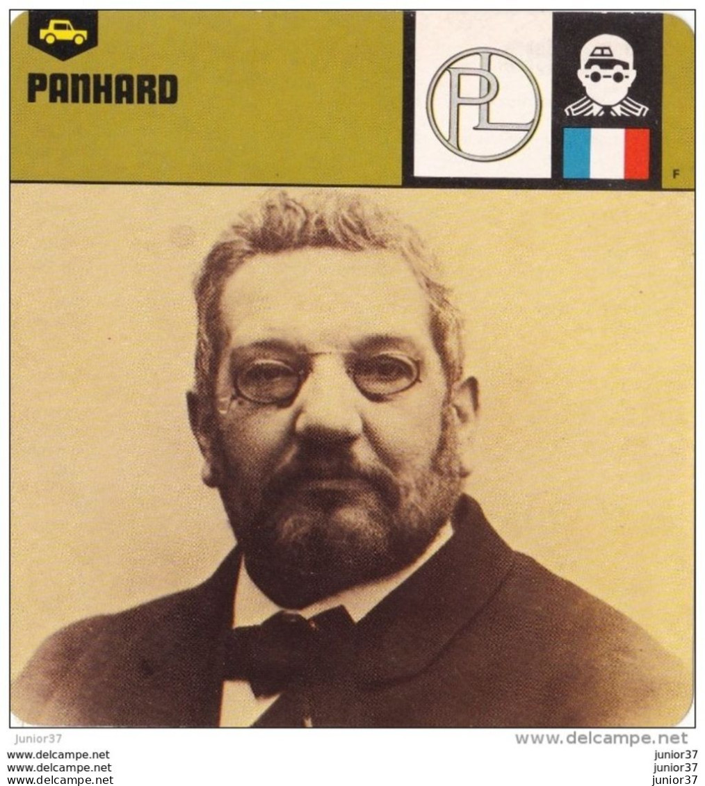 8 Fiches de 1978/79, Panhard: 1904 & Panoramic & CD & 24 & Lame de Rasoir & Riffard & Paul  & René Panhard,