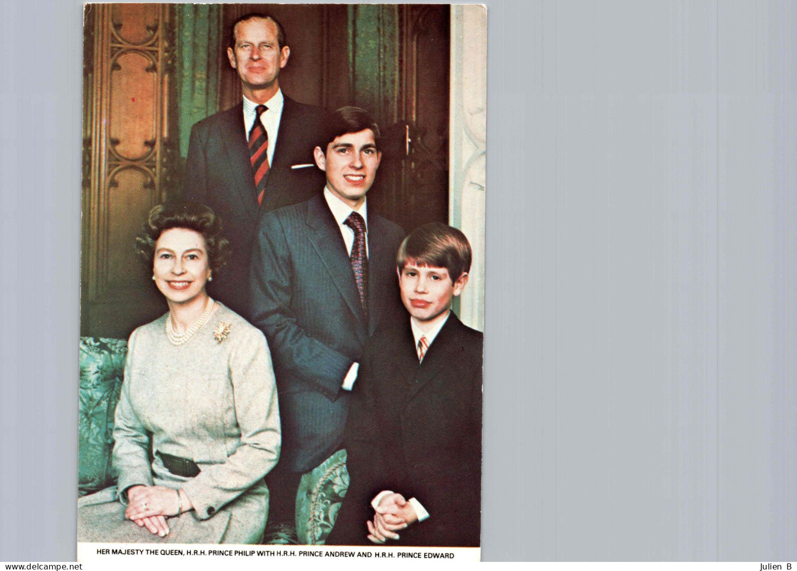 Her Majesty Queen Elizabeth II, Prince Philip, Prince Andrew, Prince Edward - Familles Royales