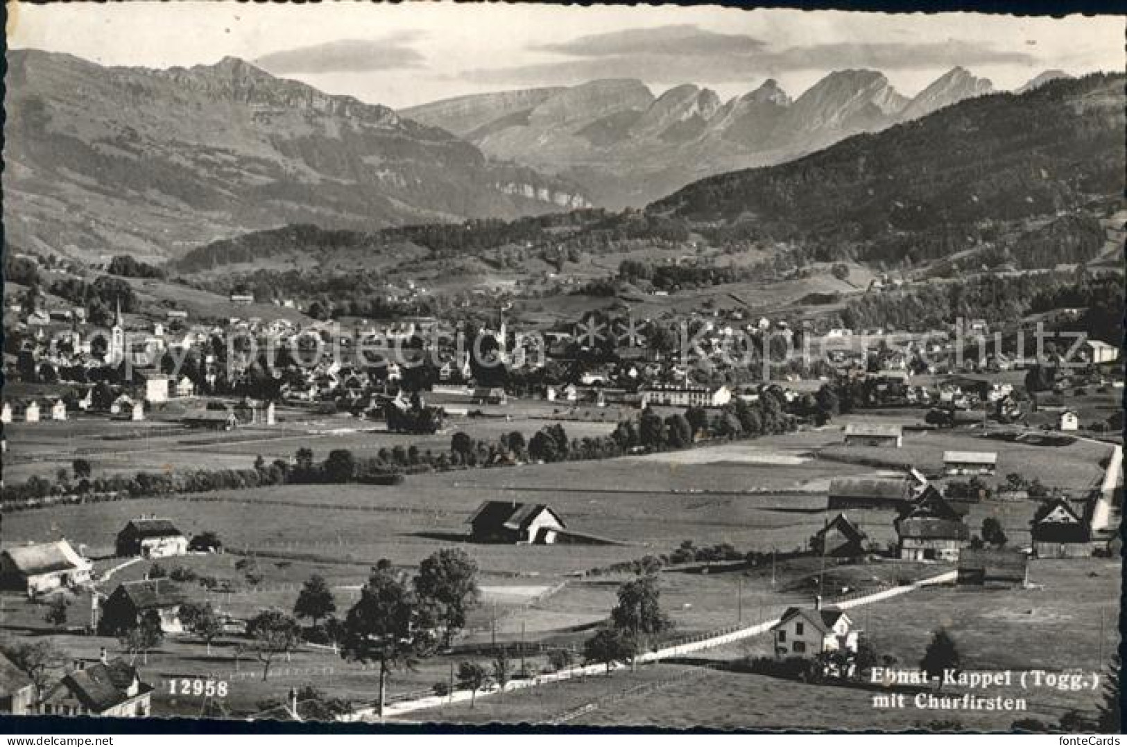 12018549 Ebnat-Kappel Panorama Mit Churfirsten Appenzeller Alpen Ebnat-Kappel - Other & Unclassified