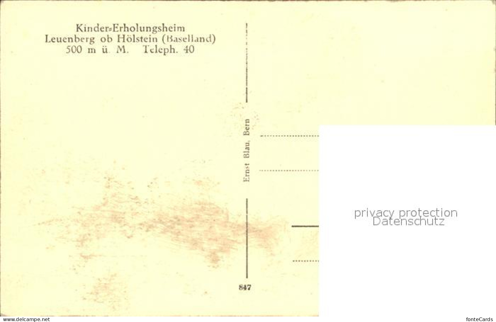 12018289 Hoelstein Kinererholungsheim Leuenberg Hoelstein - Sonstige & Ohne Zuordnung