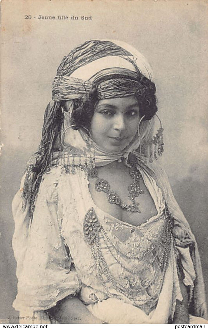 Algérie - Jeune Fille Du Sud - Bijoux - Ed. J. Geiser, Successeur Jouve 20 - Frauen
