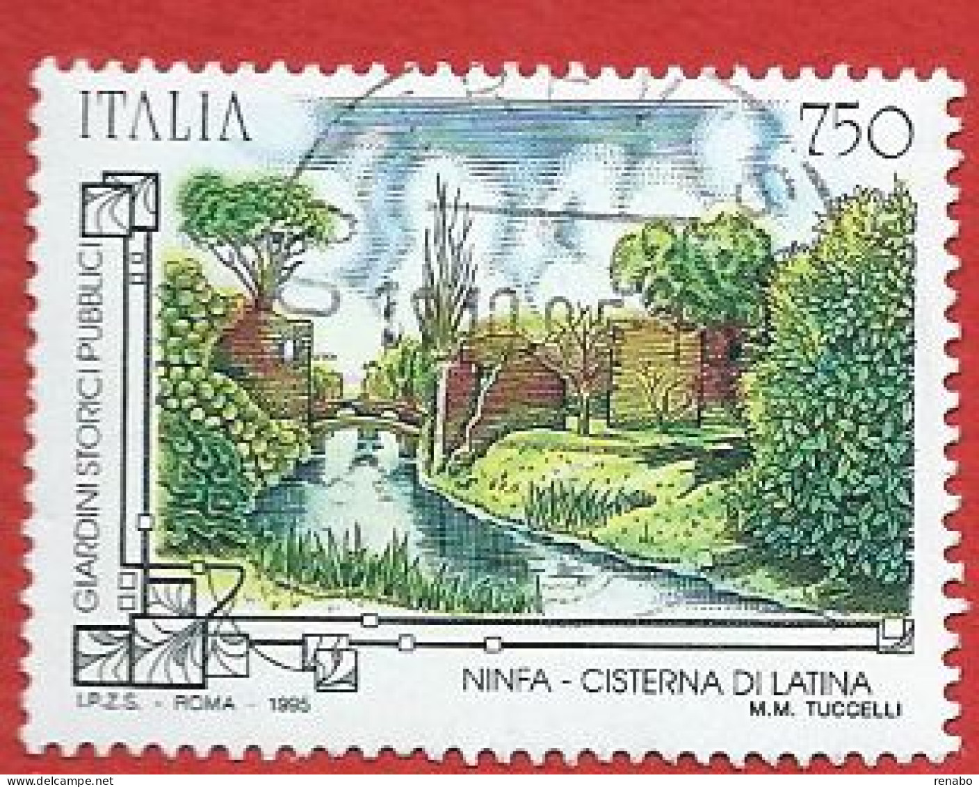 Italia 1995; Giardini Di Ninfa, Cisterna Di Latina . Usato - 1991-00: Oblitérés