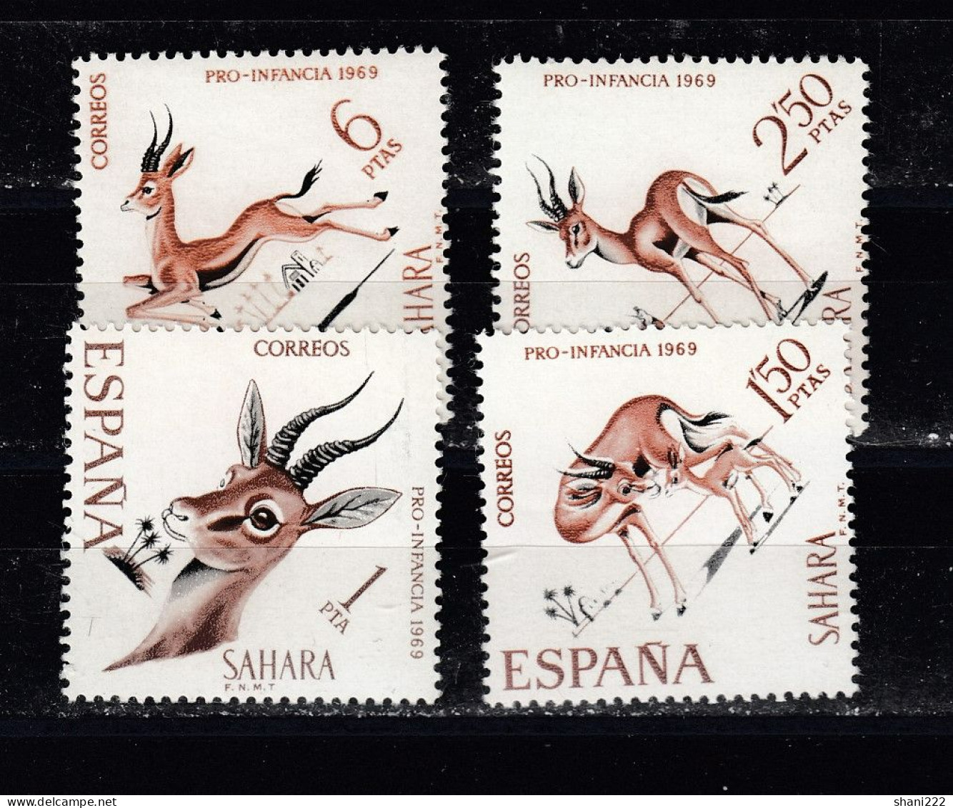 Spanish Sahara, 1969 Animals MNH   (e-843) - Spaanse Sahara