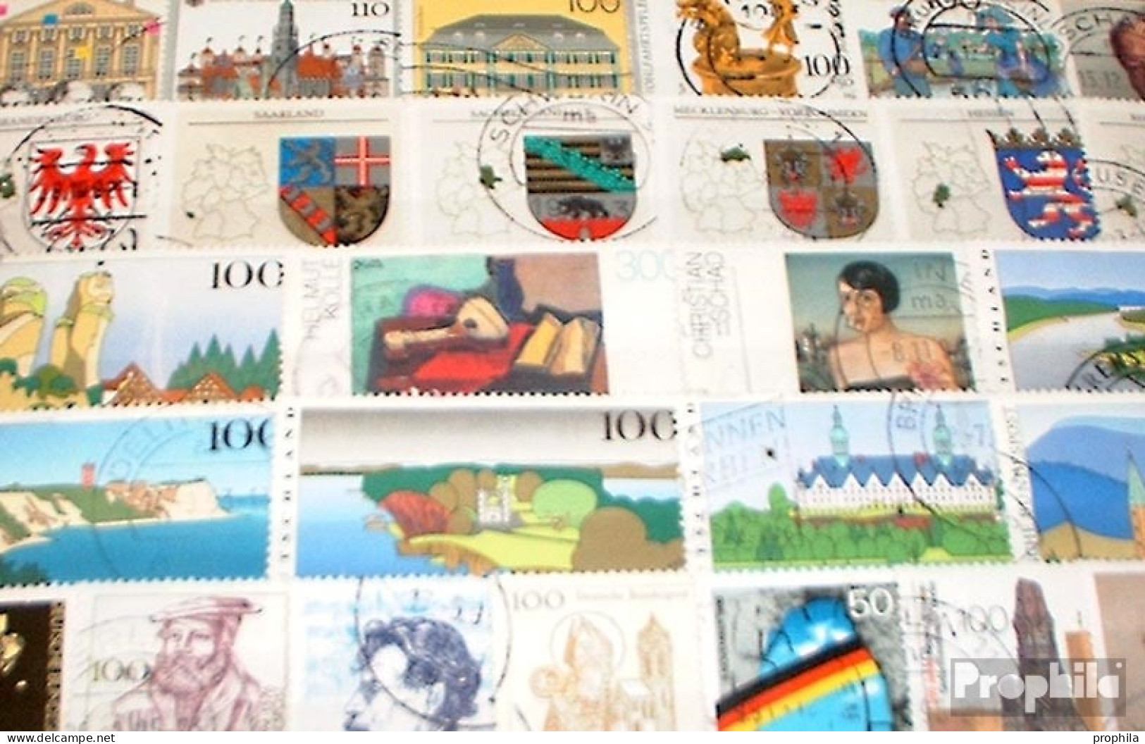 BRD Briefmarken-100 Verschiedene Marken - Colecciones