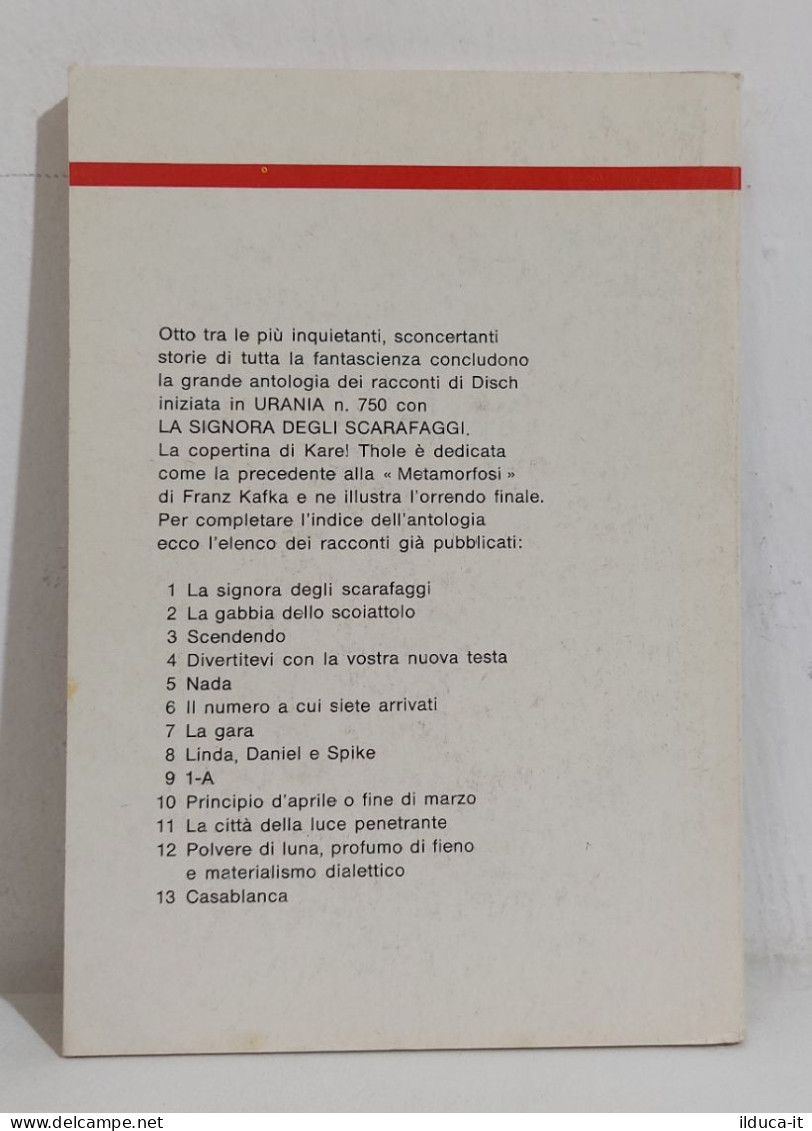 68658 Urania 1978 N. 752 - Thomas M. Disch - La Stanza Vuota - Mondadori - Sci-Fi & Fantasy