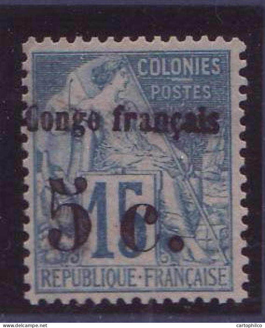 Congo N°1 5c Sur 15c Dubois * Signe TTB (tirage 3500) - Neufs
