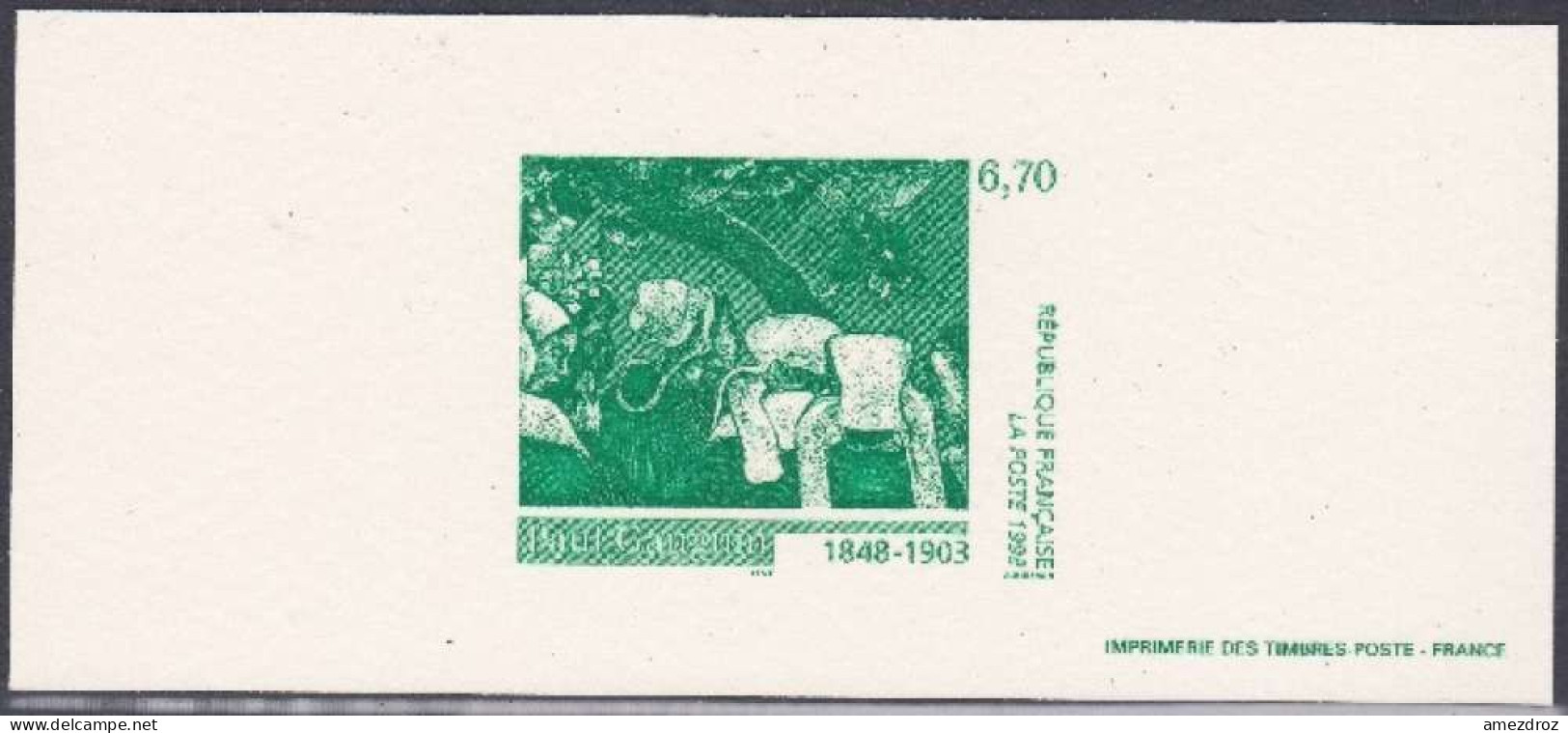 France Gravure Officielle Peinture De Paul Gauguin (3) - Documents Of Postal Services