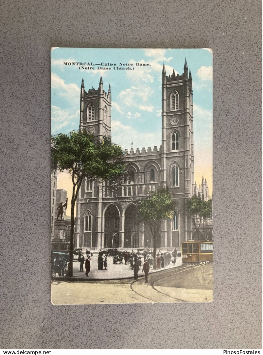 Montreal Eglise Notre Dame Carte Postale Postcard - Montreal