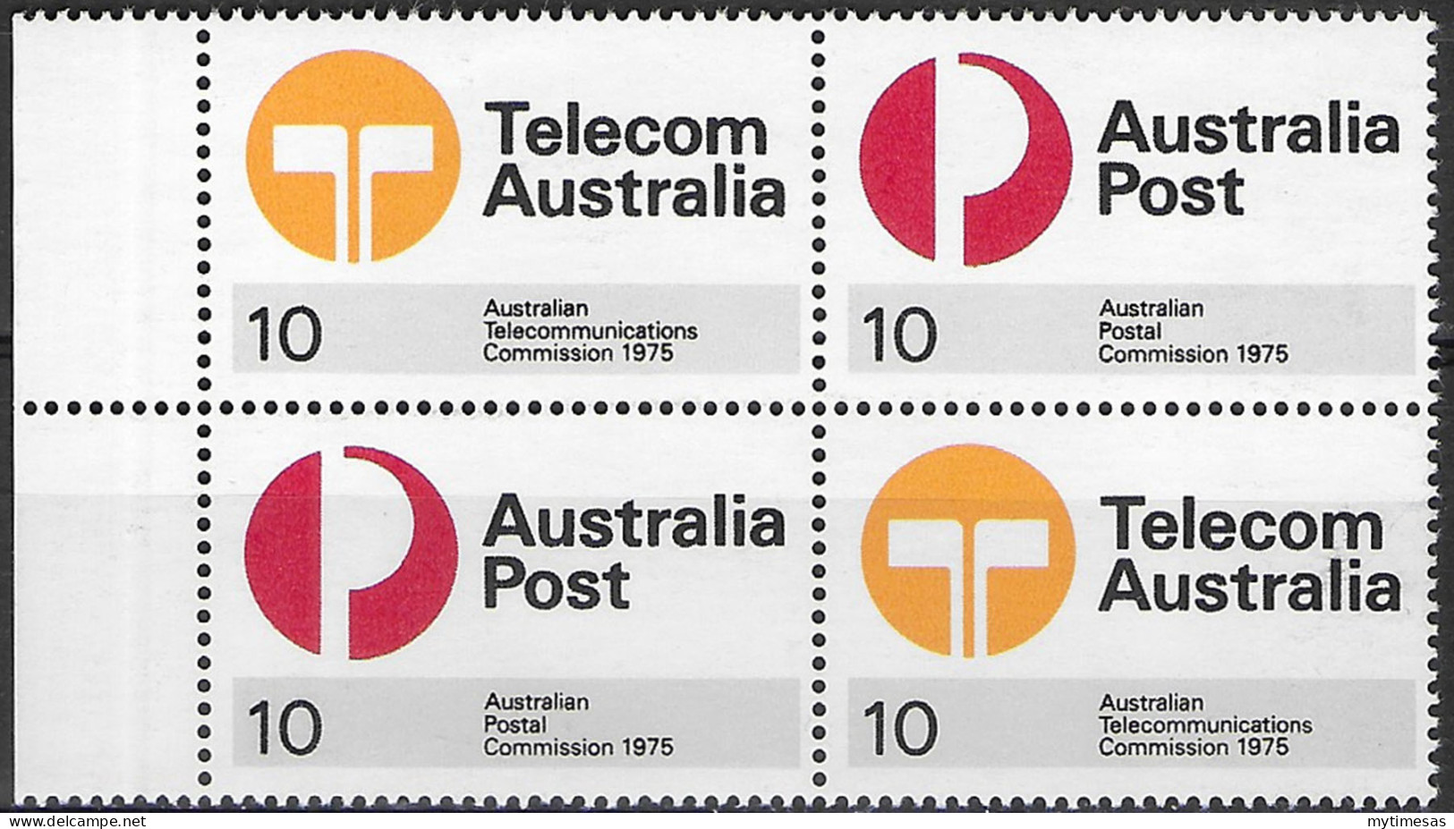 1975 Australia Postal Commission 4v. MNH SG. N. 600/01 (x2) - Autres & Non Classés