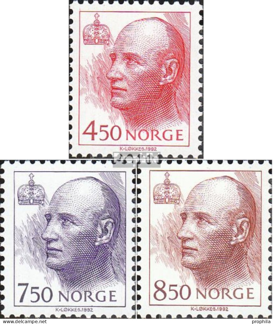 Norwegen 1197-1199 (kompl.Ausg.) Postfrisch 1995 König Harald V - Unused Stamps