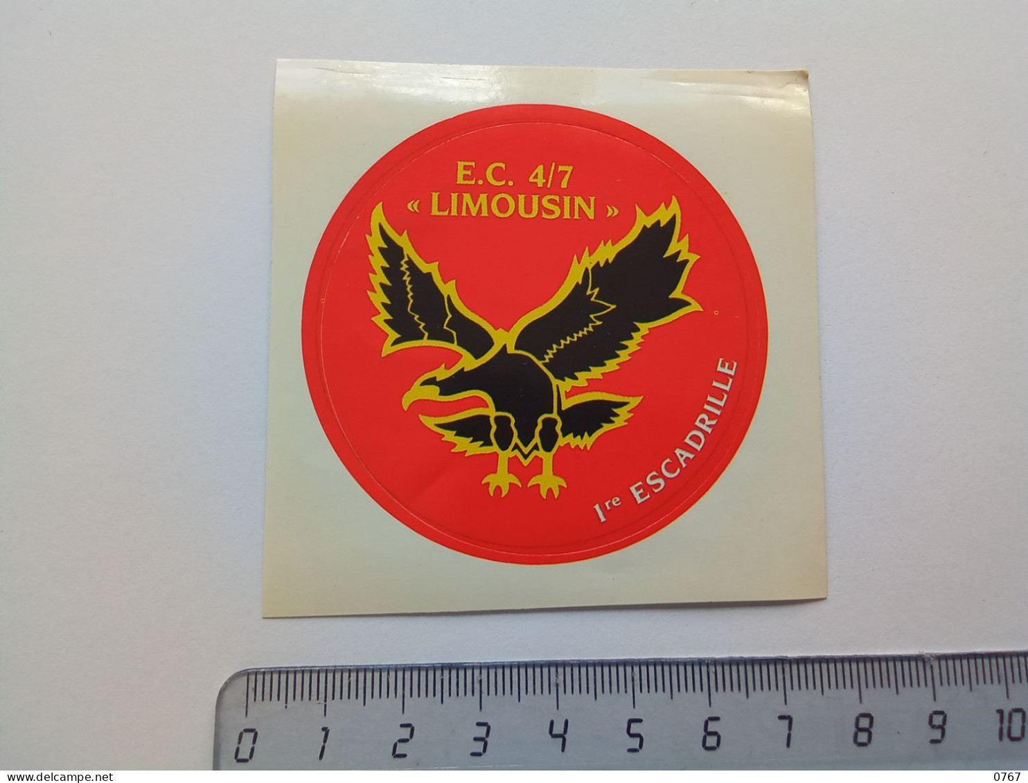 Autocollant Sticker  Collection Militaire Militaria Insigne Avion Aviation 1re Escadrille Limousin De (bazarcollect28) - Stickers